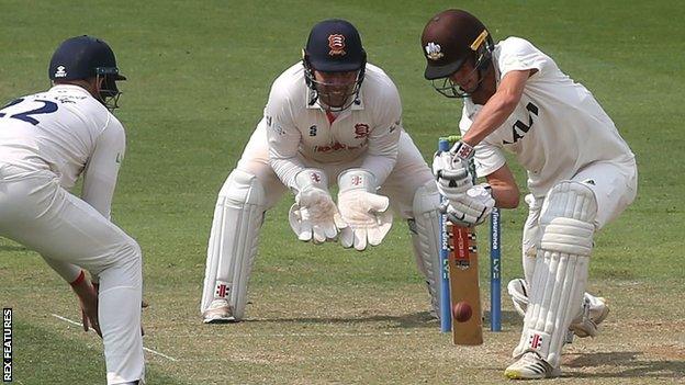 Tom Lawes batting for Surrey