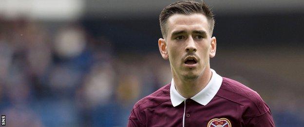 Hearts winger Jamie Walker