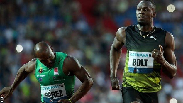 Usian Bolt wins in Ostrava