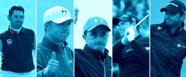 Oosthuizem, Spieth, Dunne, Harrington, Day