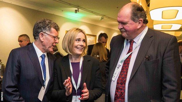 OCI presidency candidates Willie O'Brien, Sarah Keane and Bernard O'Byrne