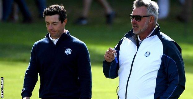 Rory McIlroy and Darren Clarke