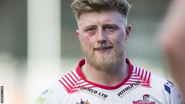 Danny Addy in action for Leigh Centurions