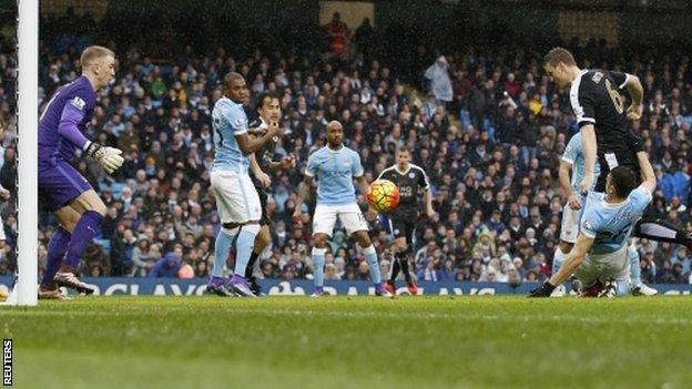 Robert Huth's early strike for Leicester was his second goal of the season