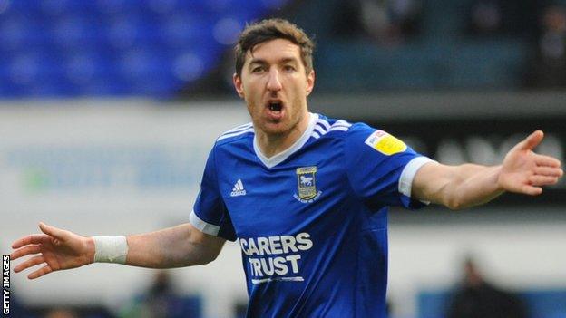 Stephen Ward in action for Ipswich Town