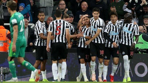 Ayoze Perez's celebrates second-half goal