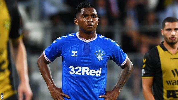 Rangers striker Alfredo Morelos