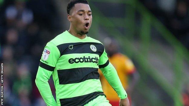 Tahvon Campbell scored five times for Forest Green last season before finishing the campaign out on loan at Gillingham