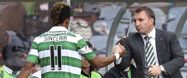 Scott Sinclair and Brendan Rodgers