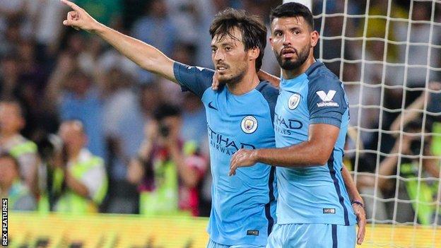 David Silva and Sergio Aguero