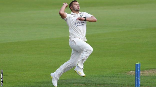 Nottinghamshire bowler Dane Paterson