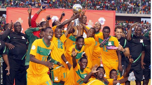 Zambia's triumphant Cosafa Cup winning side