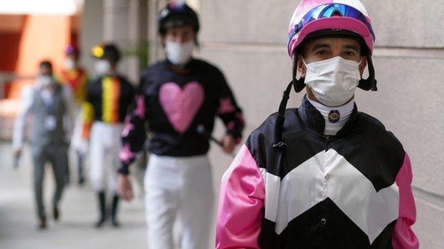 Jockeys in Hong Kong