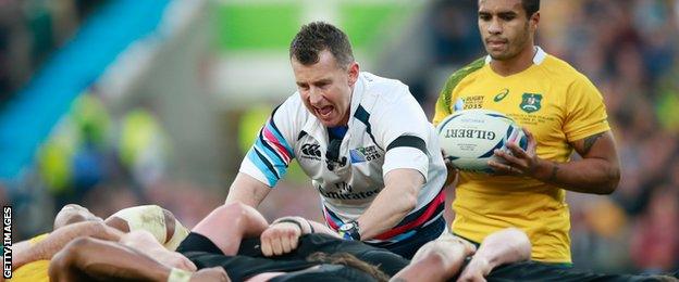 Nigel Owens refereed the 2015 World Cup final between Australia and New Zealand at Twickenham