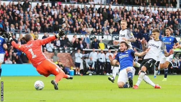 Jamie Paterson scores for Derby