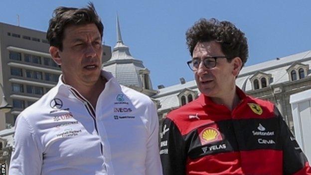 Toto Wolff and Mattia Binotto