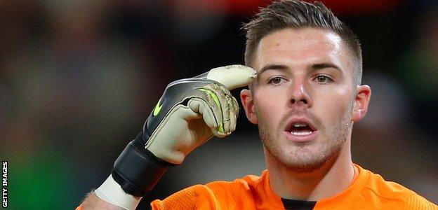 Stoke and England goalkeeper Jack Butland
