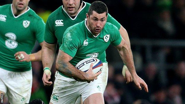 Ireland full-back Rob Kearney