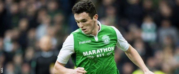 Hibernian midfielder John McGinn