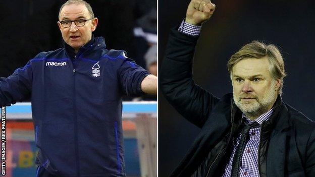 Martin O'Neill and Steven Pressley