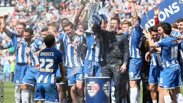 Wigan celebrate