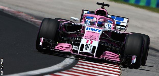 Force India's Sergio Perez