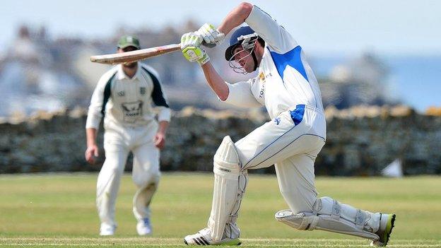 Devon captain Josh Bess, seen here batting against Dorset at Instow in 2017, is the cousin of England all-rounder Dom