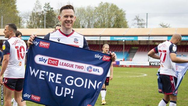 Gethin Jones made 38 league appearances as he helped Bolton win automatic promotion from League Two this season