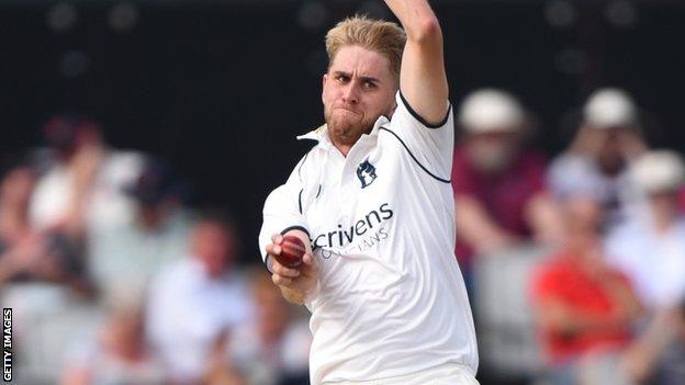 Warwickshire paceman Olly Stone