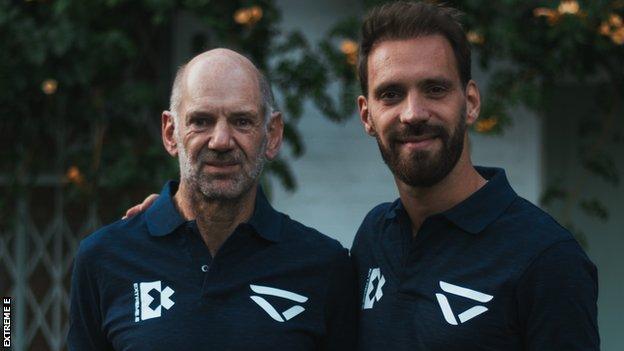 Adrian Newey and Jean-Eric Vergne