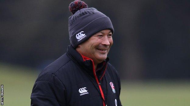 Eddie Jones oversees England training this week