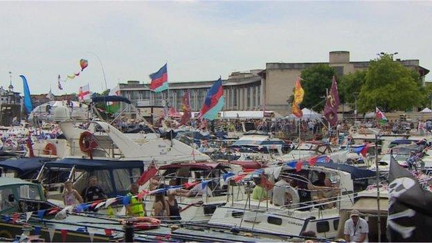 Boats in Bristol Harbour