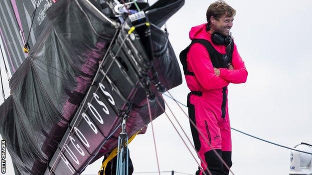 Alex Thomson on board Hugo Boss