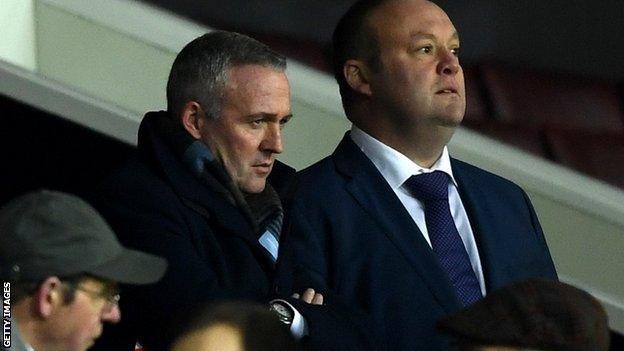 Paukl Lambert watches at Old Trafford