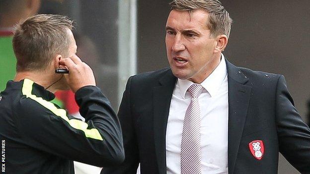 Rotherham manager Alan Stubbs