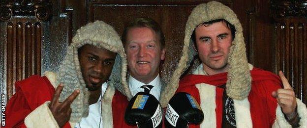 Joe Calzaghe and Jeff Lacy