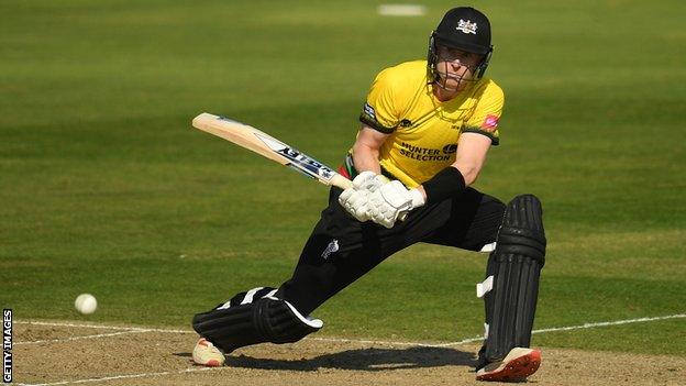 George Scott in action for Gloucestershire