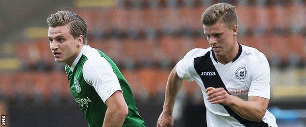 Hibernian's Jason Cummings and brother Dean of Edinburgh City