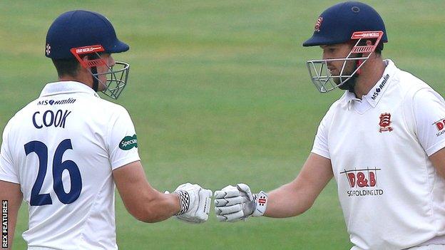 Alastair Cook and Nick Browne