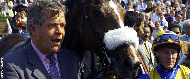 Sir Michael Stoute (left) with Kieren Fallon