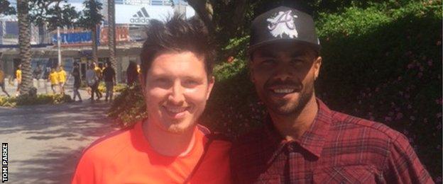 Tom Parke (left), Ashley Cole (right)