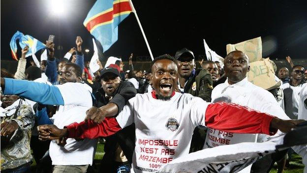 Fans of DR Congo's TP Mazembe