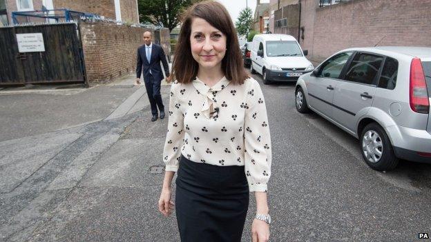 Liz Kendall on a campaign visit in London