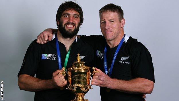 Sam Whitelock and Brad Thorn