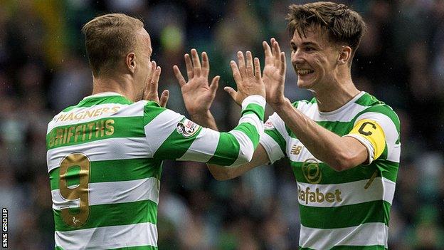 Celtic hammered Kilmarnock on Tuesday to reach the last eight