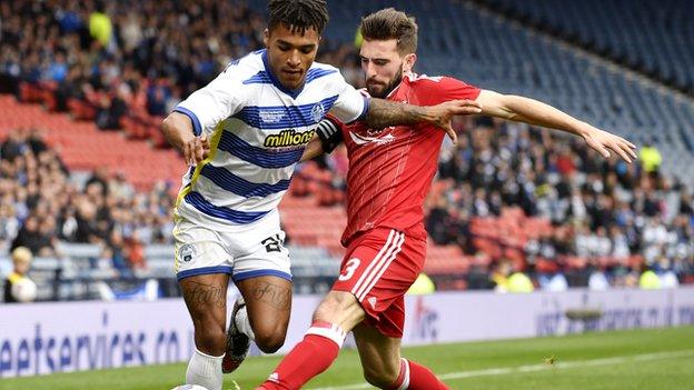 Jai Quitongo (left) and Graeme Shinnie