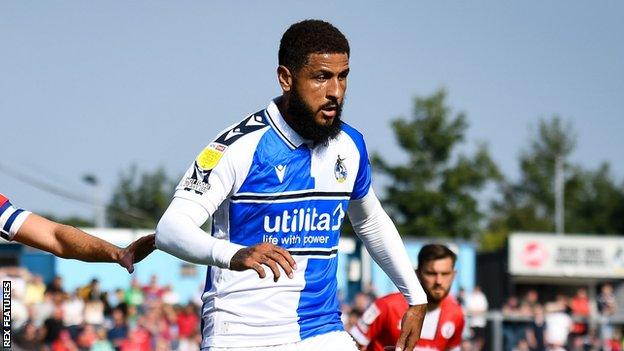 Bristol Rovers' Leon Clarke