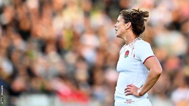 Sarah Hunter during the Rugby World Cup final