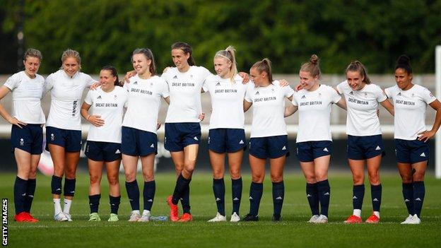 Team GB squad in training