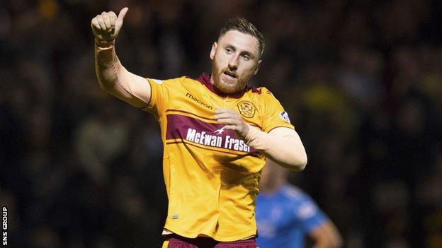 Motherwell striker Louis Moult